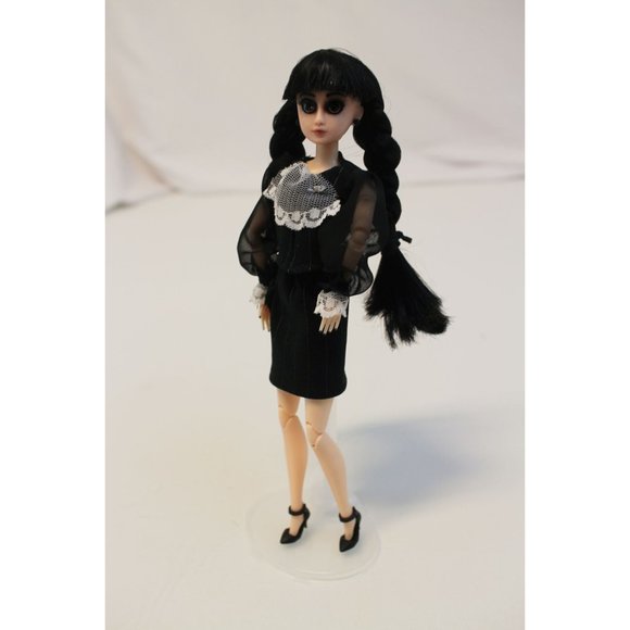 Custom Wednesday Addams Repaint Doll OOAK - Picture 5 of 8